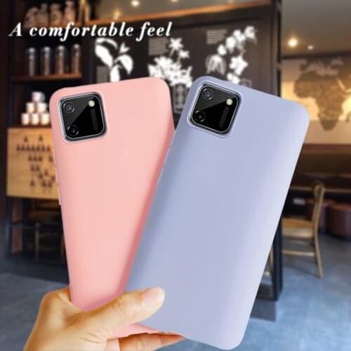 For Oppo Realme C11 Case Realme C12 C15 C17 Silicone Matte Candy Color Phone Case for Realme C11 C 12 15 17 RealmeC15 Back Cover