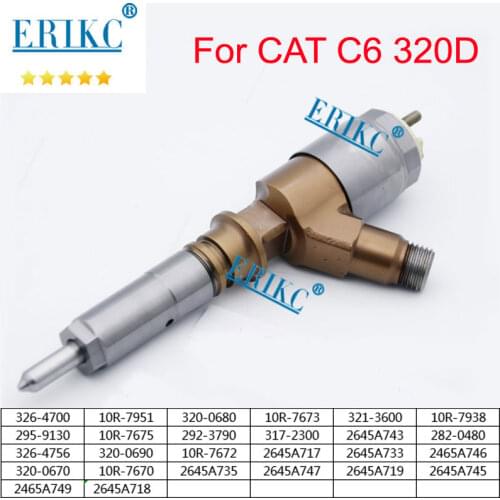 326-4700 2645A746 320-0680 CAT Diesel Injector 2465A749 2645A718 2645A747 2645A719 2645A745 For Caterpillar C6.6 320D Excavator