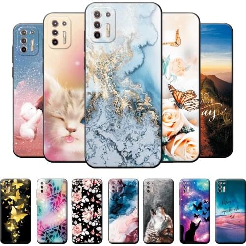 For Motorola Moto G9 Plus Cases Cartoon Protective Case For Moto G9 Plus Case Moto G9 Plus Bumper 6.81 inch TPU Silicone Cover