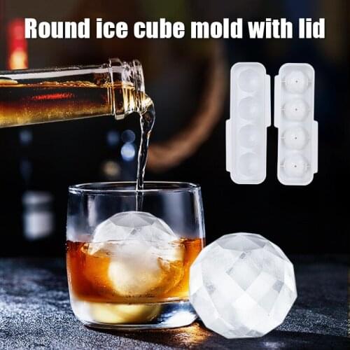 4/15 Cells Ice Ball Cubes Maker Spheres Molds 5cm Round Jelly Mould Cocktail Whiskey Kit Kitchen Tools & Gadgets LBShipping