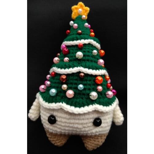 Finished Unfinished Handmade Crocheted Wool Dolls Material Pack Handmade Dolls Knitted Yarn DIY Christmas Tree Santa Themes Gift