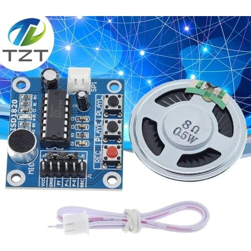 TZT ISD1820 recording module with Microphones + Loudspeaker voice module telediphone module board for arduino