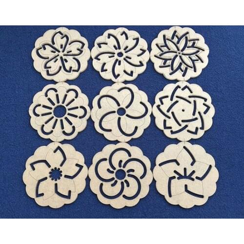 Embroidery kit patchwork Hand account sewing Drawing tools Quilting ruler Acrylic Sashiko design mould Template