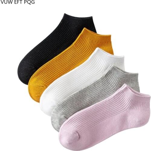 5 Pairs/Lot Men Girl Socks Cotton High Quality Casual Breathable Boat Short Sock Summer Male