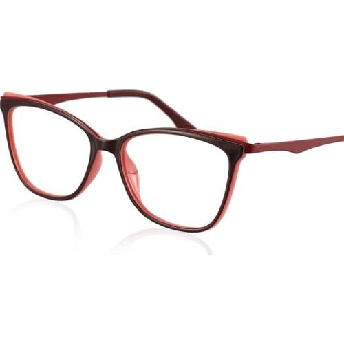 TR90 Womens Glasses Frame Transparent Spectacle Frame Myopia Optical Female Eyeglasses Frame Glasses Without Degree