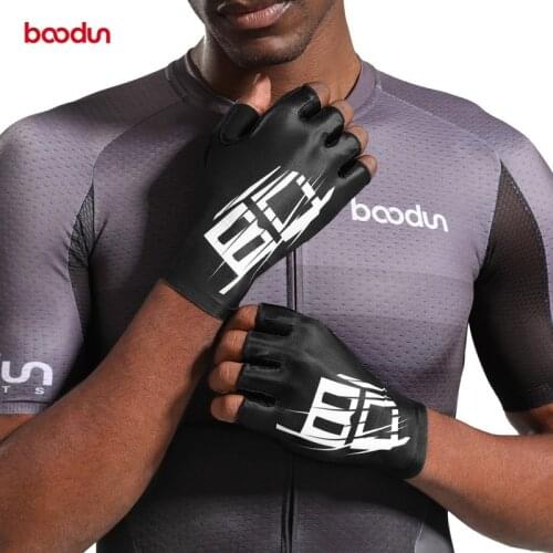 BOODUN 7 Colors Summer Men Women Half Finger Gloves Cycling Road Mountain Bike Gloves Mtb Elastic Bicycle Gloves Cyclist Mittens