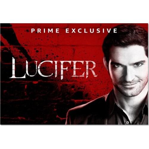 Lucifer Poster Custom TV Show Canvas Poster Art Home Decoration Cloth Fabric Wall Poster Print Silk Fabric 30X45cm40X60cm