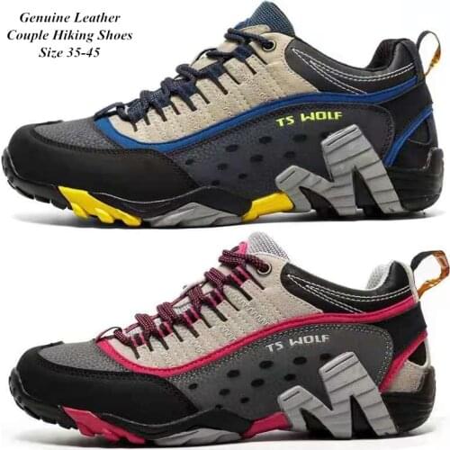 Outdoor Lover Trekking Shoes Men Waterproof Hiking Shoes Mountain Boots Genuine Leather Woodland Hunting Tactical Shoes