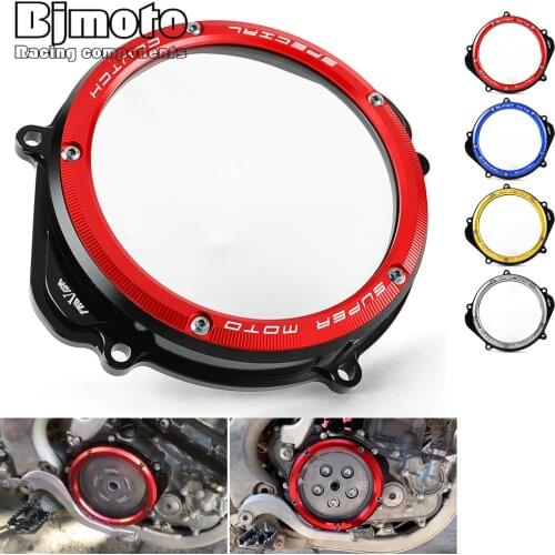 Motorcycle Engine Clear Clutch Cover Protector Case Guards For Honda CRF250X 2004-2018 CRF250R 2004-2009