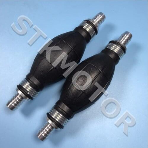 2PCS 12mm Hand Fuel Pump Line Hand Primer Bulb All Fuels for Car Boat Marine Outboard