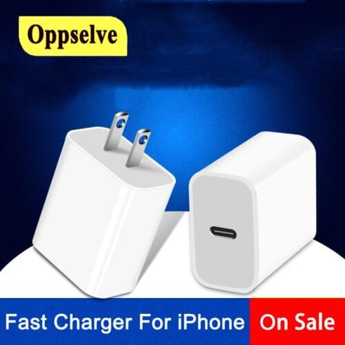 Oppselve 20W PD Fast Charger for iPhone 12 Mini 11 Pro Max XS XR X Samsung S21 Huawei PD 3.0 Quick Charge Travel Charger Adapter