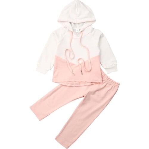 Citgeett Spring Toddler Kids Baby Girls Hooded Tops Shirt Pants Outfits Clothes Set Tracksuit Autumn Set