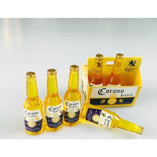 1 Set Cute 1/6 Scale Dollhouse Miniature Mini Beer Drinks Pretend Play Doll Food for Barbi, Blyth Doll Toy