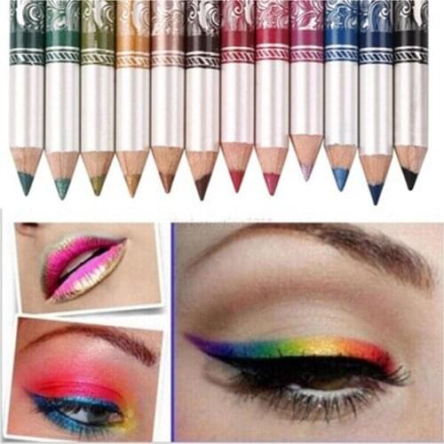 12PCS/Set Hot Sale Eyeliner Pen Eye Cosmetics Long Lasting Pigment Eye Liner Pencil Makeup Tool Womens Makeup Tool Cosmetics