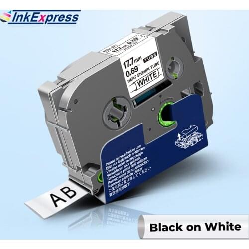 18mm Heat Shrink Tube Label for HS241 241 Label Tape Compatible Brother Tape Industrial Tape For Brother PT Label Maker