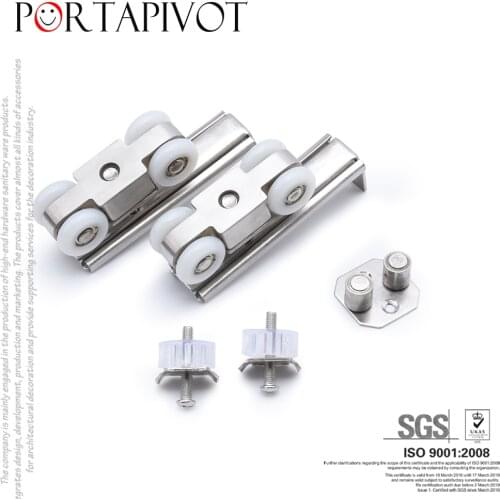 4-Wheel Engineering accessories stainless steel wooden door sliding door pulley sliding door hanging wheel mute hanging rail