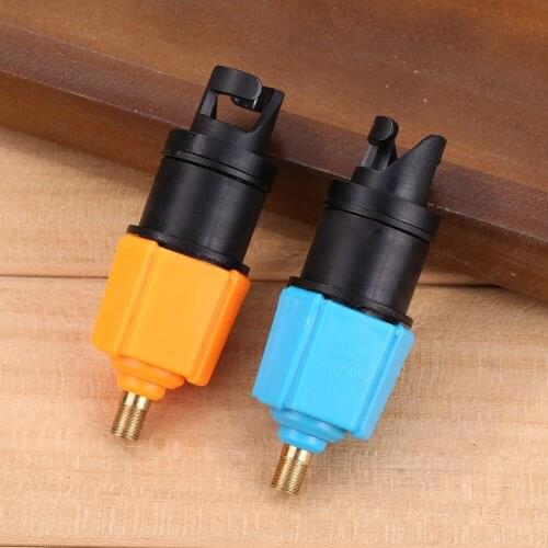 Rowing Boat Adapter Inflatable Pump Nylon Kayak Rubber Ship Air Valve Alloy Adaptor for SUP Board Boarding Decoration
