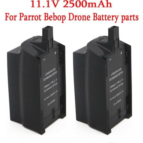 11.1V 2500mAh 20C 27.7Wh For Parrot Bebop Drone battery spare parts 3.0 11.1v Lipo Battery Drone Backup Rechargeable Battery