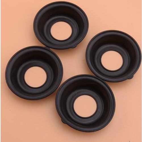 Beler 4PCS Black Rubber Carburetor Repair Kit Plunger Diaphragm fit for Yamaha XJ650 L Seca Turbo 650 1982 1983