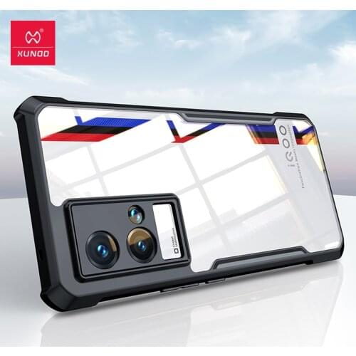 For Vivo IQOO 8 8 Pro Case ,iQOO 7 Case ,XUNDD Airbag Bumper Anti-fall Shell Back Clear Cover Soft Thin Case For iQOO 8 Case