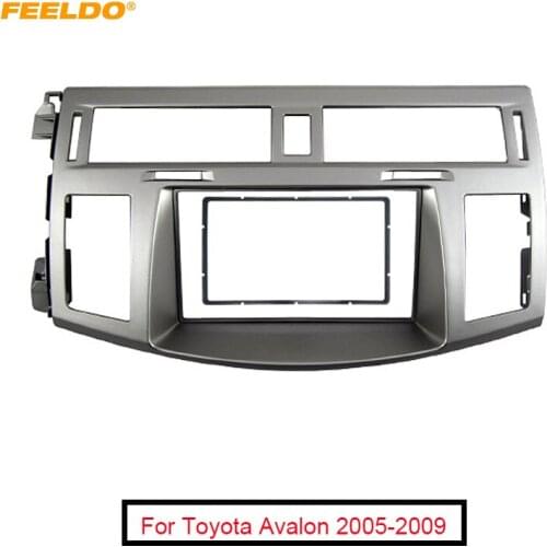 FEELDO 2DIN Car Radio Stereo Fascia Frame Adapter For Toyota Avalon 2005-2009 Radio CD Dash Plate Frame Trim Kit #AM4891