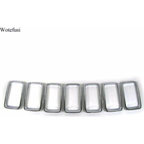 Wotefusi Chrome Front Grille Vent Trim Ring Cover For Jeep Grand Cherokee 2014 2015 2016 [QPA315]