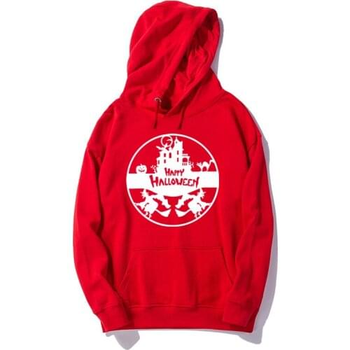 Happy Halloween Hoodie Print Men Cotton Fleece Sweatshirt Plus Hoody Pullover Streetwear Women Tops Harajuku Anime Hoodie