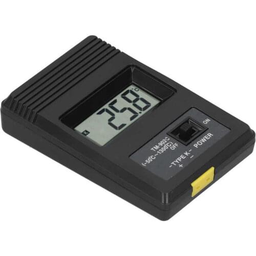 LCD Display Temperature Meter Low Power Consumption High Accuracy Digital Temperature Meter with Fish Tanks Pools for Ceramics