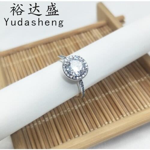Classic Fashion Sterling Silver Retro Charm Womens Round Ring (inlaid with Cubic Zirconia) Factory Direct High Quality
