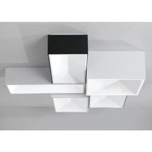 Square Black W Simple Ceiling Light Modern Simple Lamps For Home Livingroom Bedroom Restaurant Aisle Corridor With LED