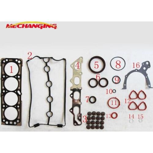 L91 F16D3 LXT LXV F14D3 FOR CHEVROLET OPTRA DAEWOO NUBIRA LACETTI Engine Full Gasket Set Engine Gasket Set 93740513 50253100