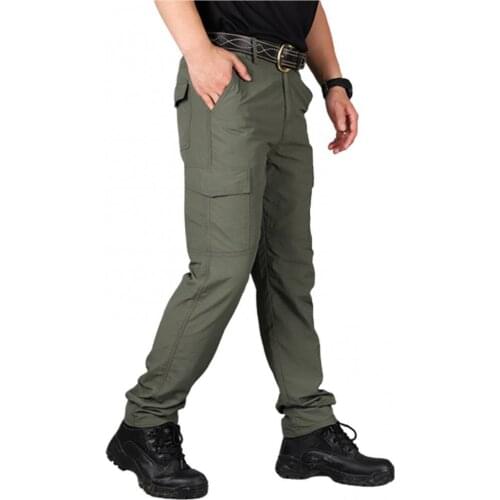 Men Casual Pants Sweatpants Solid Color Pockets Quick Drying Breathable Joggers Cargo Pants Streetwear Trousers