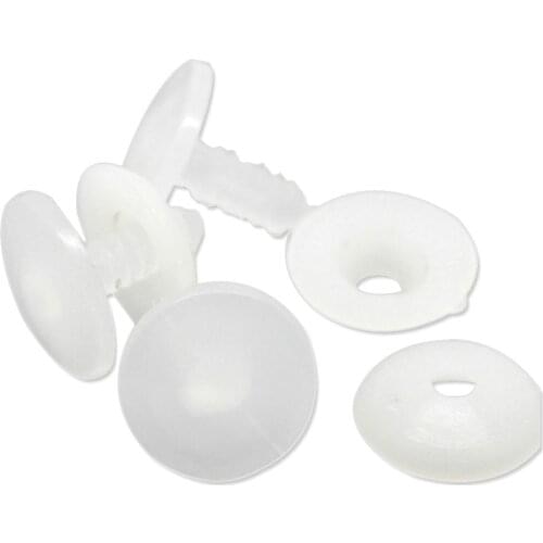 New 50Sets White Toy Doll Making Craft Joints 20mmx20mm 20mmx5mm dolls Accessories For Toys Bear plastic doll joints