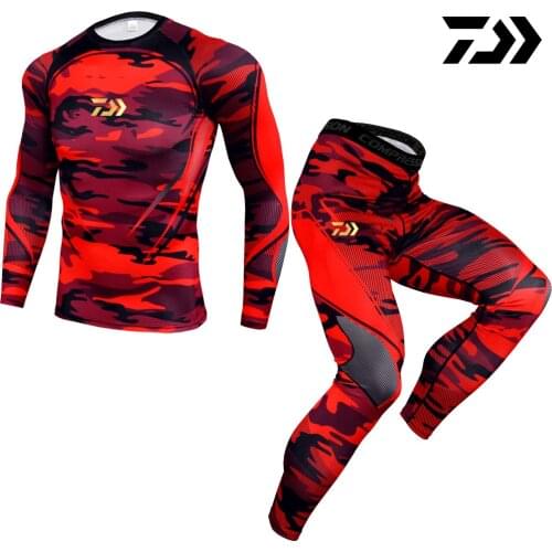 2021 DAIWA Outdoor Sports Fishing Clothes Sets Breathable Quick Dry Anti UV 40 Anti Mosquito Fishing Shirts Fishing Pants
