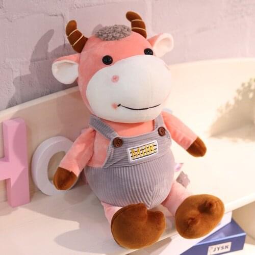 New Creative Simple Short Plush Stuffed Toy Calf Doll Grab Machine Doll Skin-friendly Soft Comfortable Toy Child Birthday Gift