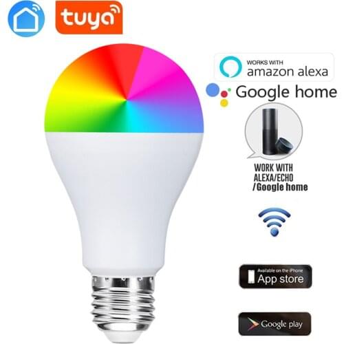 New arrival wifi spotlight LED light switch light RGB LED bulb switch smart remote wireless for Google home E27/E26/B22