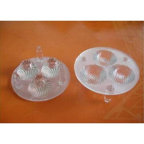 #OKP-50 High quality LED Optical Lens 3P, 25 degree, Lens Size: 50X17mm, Bead Surface, PMMA materials