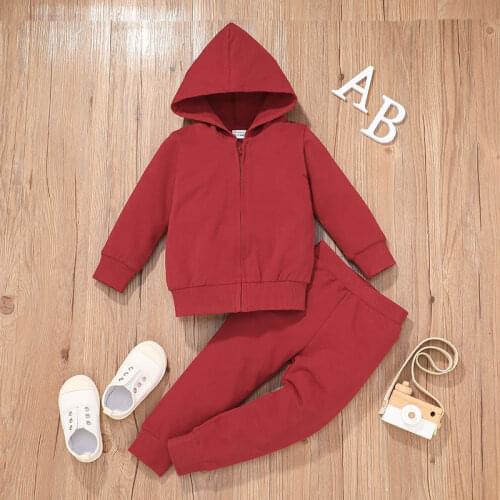 Girls Autumn Suit 2021 Long Sleeve Zipper Sweatshirt and Trousers Two Sets Childrens Hoodie Clothes