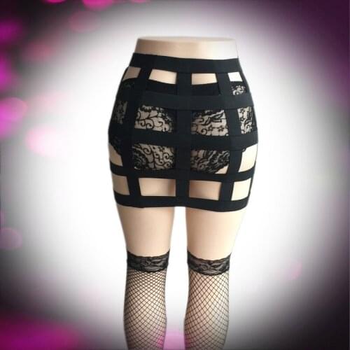 Body Harness Dress Nightclub Stockings Suspender Belt Fetish Wear Body Bondage Bust Skirts Leg Garter Belts Bottom Panties N0050