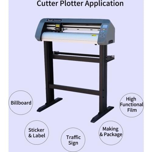 Teneth Th740 Vinyl Cutter Plotter Machine With Contour Cut Film Sticker Label Cutting Machine