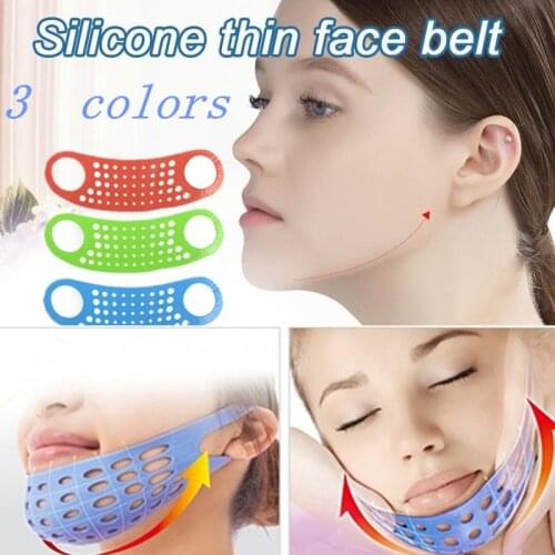 Multifunctional Professional Women Sleep Silica Gel Mesh Design Breathable Thin Face Bandage 3Colors