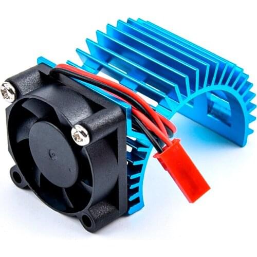 380/540 RC Motor Heat Sink with Cooling Fan Aluminum Stock Proof Cover Radiator For 1/8 1/10 Electric Model RC Car Repair parts