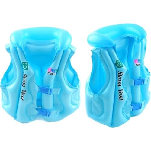 Adjustable Children Life Vest Kids Babies Inflatable Pool Float Life Vest Child Swimming Drifting Safety Vests PVC Life Buoy