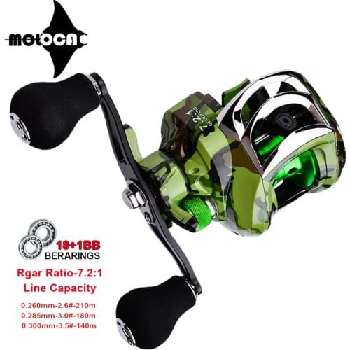 Fishing Reel Baitcasting Max Drag 10KG 7:1:1 Casting Reel Metal Carretilha De Pesca Accesorios Mar For Carp Fish Wheel Molinete
