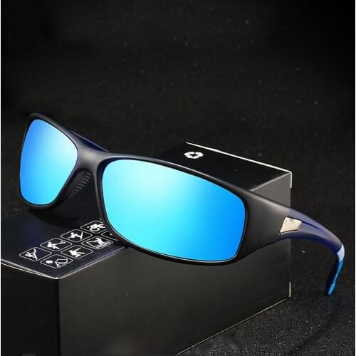 Men Outdoor Sports Ultralight Pc Frame Fashion Shield Oversized Mirror Polarized Sunglasses Custom Made Myopia Lens -1 to -6