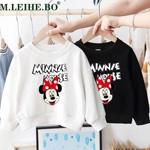 Baby Boys Girls Sweatshirts Clothing Newborn Toddler Boys Girls Sweatshirts T-shirt No Hoodied Cotton Minnie Elsa T-Shirt