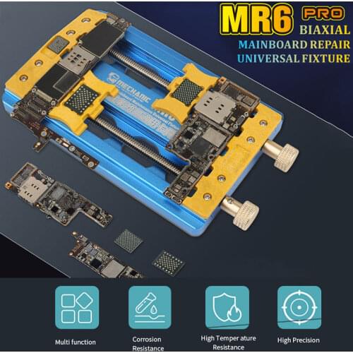 MR6 Pro Universal PCB Holder Biaxial Mobile Phone Motherboard IC Chip Maintenance Jig Fixture PCIE NAND Soldering Work Station