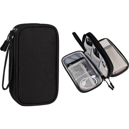 Universal Carrying Organizer Case Bag Travel Tech Kit Waterproof Storage Bag Multi-layer Cable Organizer Bag