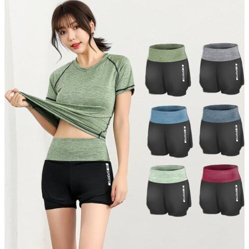 2021 New Spring Summer Fitness Gym Shorts for Woman Breathable Comfortable Green Red Purple Tight Shorts Women Shorts