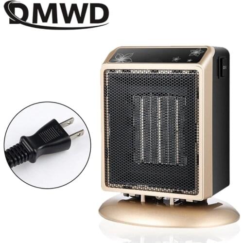 DMWD 110V/220V Portable Personal PTC Ceramic Heater Stove Radiator Electric Winter Mini Warm Wind Heating Fan Hot Air Warmer EU